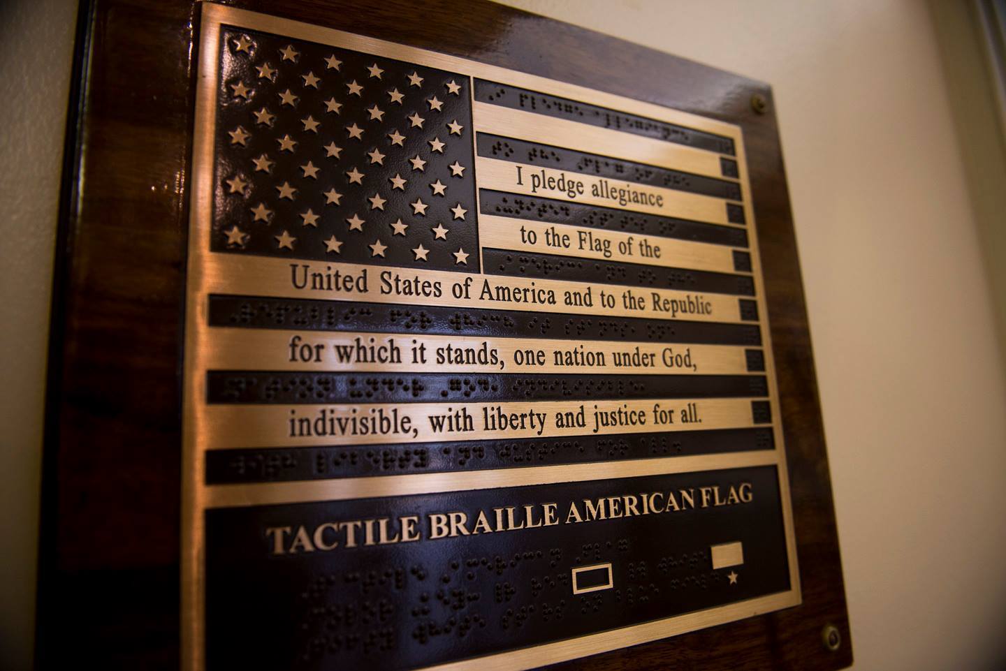 Braille flag at Arlington